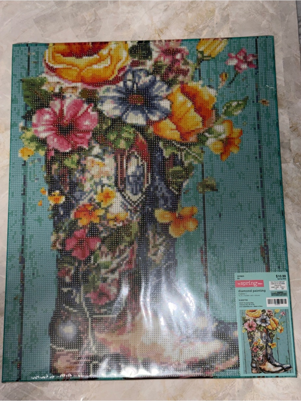HOBBY LOBBY | Boots and Flowers | Diamond Painting Kit